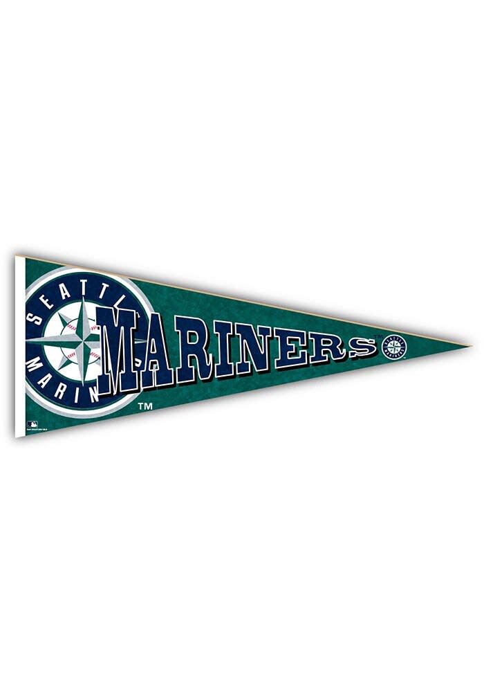 Seattle Mariners Wood Pennant Sign, Navy Blue, Size NA, Rally House