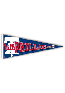Philadelphia Phillies Wood Pennant Sign