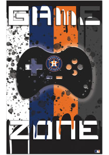 Houston Astros Grunge Game Zone Sign