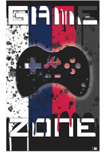 Atlanta Braves Grunge Game Zone Sign