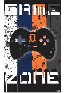 Detroit Tigers Grunge Game Zone Sign