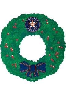 Houston Astros Team Wreath 16 Inch Sign