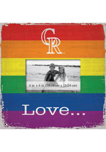 Colorado Rockies Love Pride Picture Frame