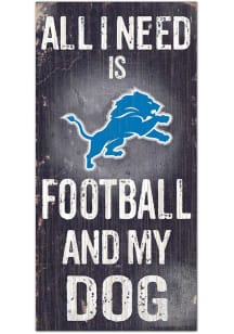 Detroit Lions Football and My Dog Sign
