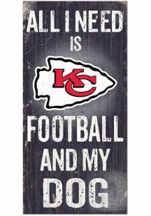 Kansas City Chiefs Football and My Dog Sign