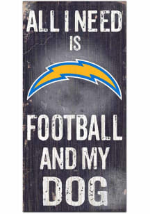 Los Angeles Chargers Football and My Dog Sign