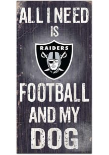 Las Vegas Raiders Football and My Dog Sign