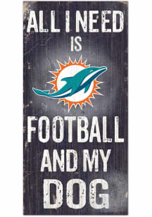Miami Dolphins Football and My Dog Sign