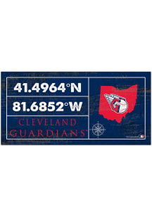 Cleveland Guardians Horizontal Coordinate Sign