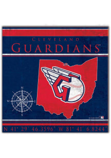 Cleveland Guardians Coordinates Sign