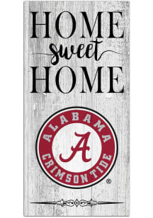 Alabama Crimson Tide Home Sweet Home Whitewashed Sign