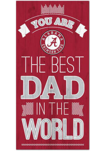 Alabama Crimson Tide Best Dad in the World Sign