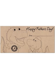 Alabama Crimson Tide Fathers Day Coloring Sign