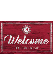 Alabama Crimson Tide Welcome to our Home 6x12 Sign