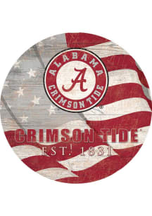 Alabama Crimson Tide 24in Flag Circle Sign