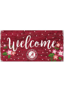Alabama Crimson Tide Welcome Floral Sign