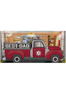 Alabama Crimson Tide Best Dad Truck Sign