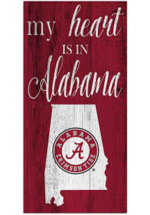 Alabama Crimson Tide My Heart State Sign