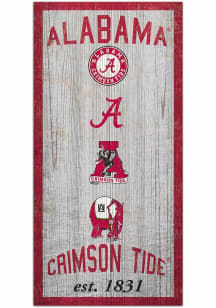 Alabama Crimson Tide Heritage 6x12 Sign