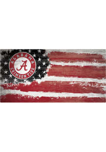 Alabama Crimson Tide Flag 6x12 Sign