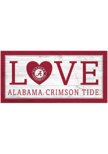 Alabama Crimson Tide Love 6x12 Sign
