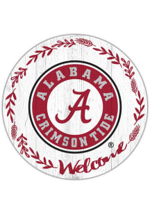 Alabama Crimson Tide Welcome Circle Sign