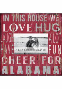Alabama Crimson Tide In This House 10x10 Picture Frame