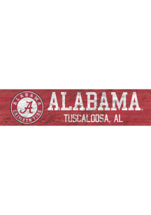 Alabama Crimson Tide 6x24 Sign