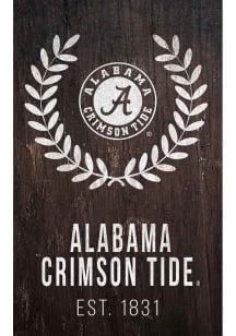 Alabama Crimson Tide Laurel Wreath Sign