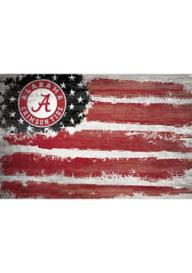 Alabama Crimson Tide Flag 16x20 Wall Art