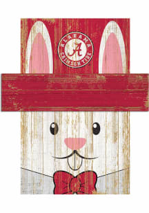 Alabama Crimson Tide Easter Bunny Head Sign