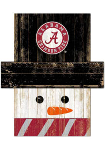 Alabama Crimson Tide Snowman Head Sign
