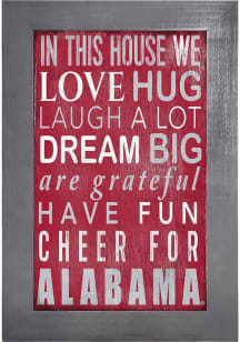 Alabama Crimson Tide In This House Picture Frame