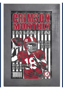 Alabama Crimson Tide 11x19 Framed Monthly Sign