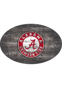 Alabama Crimson Tide 46 Inch Distressed Wood Sign