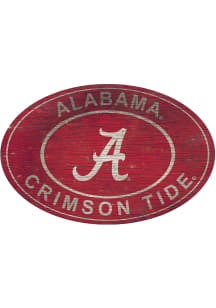 Alabama Crimson Tide 46 Inch Heritage Oval Sign