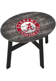 Alabama Crimson Tide Logo Heritage Side Red End Table