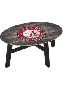 Alabama Crimson Tide Distressed Wood Red Coffee Table