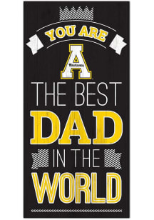 Appalachian State Mountaineers Best Dad in the World Sign
