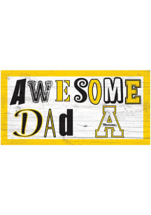 Appalachian State Mountaineers Awesome Dad Sign