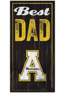 Appalachian State Mountaineers Best Dad Sign