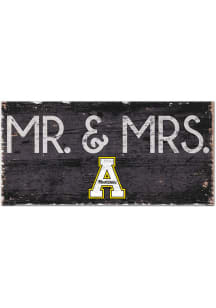 Appalachian State Mountaineers Mr and Mrs Sign