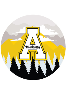 Appalachian State Mountaineers Landscape Circle Sign