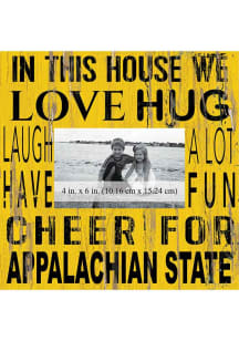 Appalachian State Mountaineers In This House 10x10 Picture Frame