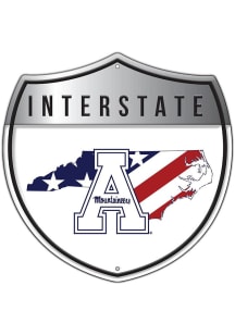 Appalachian State Mountaineers Patriotic Interstate Metal Sign