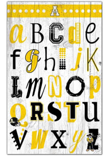 Appalachian State Mountaineers Alphabet Sign