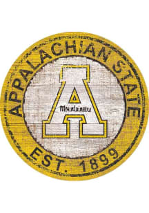 Appalachian State Mountaineers Round Heritage Logo Sign