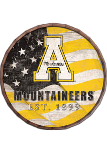 Appalachian State Mountaineers Flag 16 Inch Barrel Top Sign