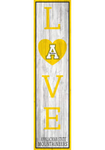 Appalachian State Mountaineers 48 Inch Love Leaner Sign