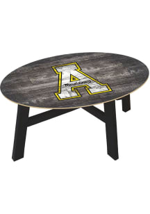 Appalachian State Mountaineers Distressed Wood Black Coffee Table